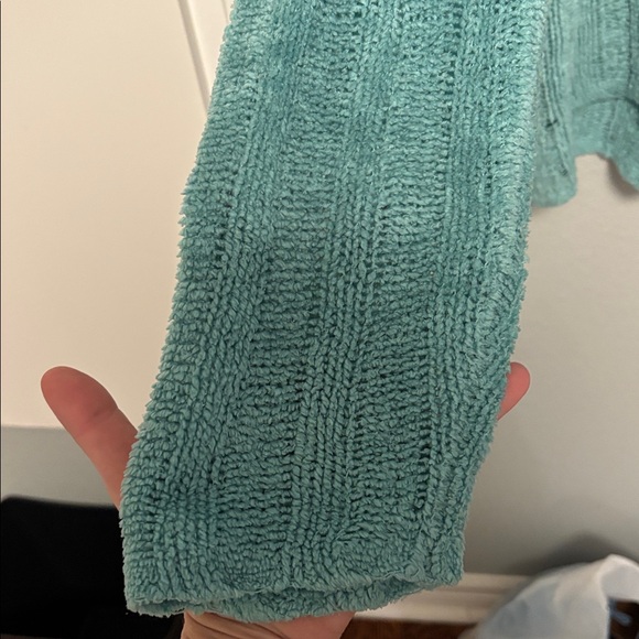 White Stag Teal V-Neck Sweater Women’s Size: Large - Picture 3 of 5